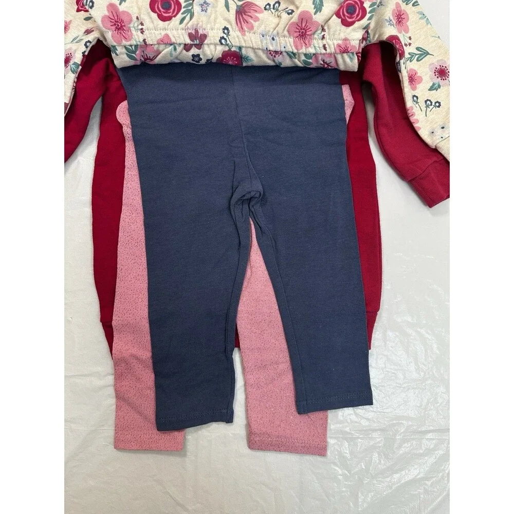 Koala Kids Pink Floral 4-Piece Set 12 Months Pink Flowers New With Tags